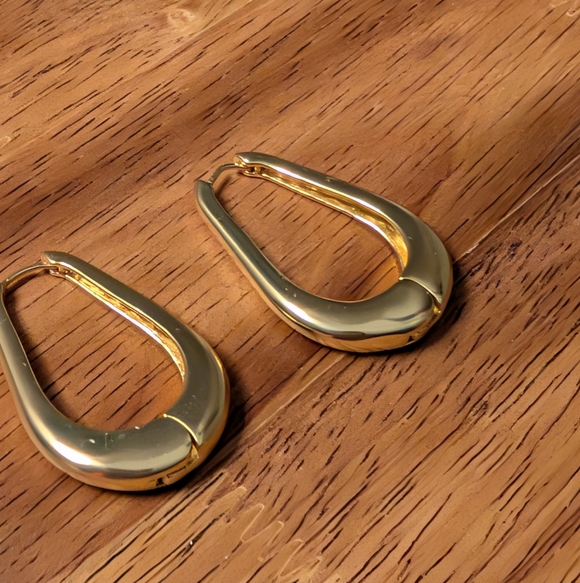 Madewell Droplet Large Hoop Earrings - Picture 6 of 8